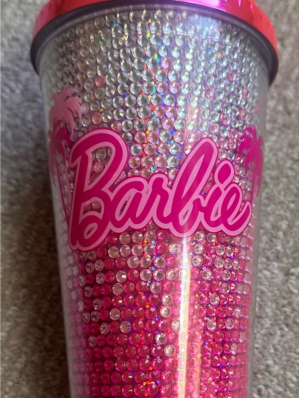 Mattel Barbie Hot Pink Rhinestone Party Cup